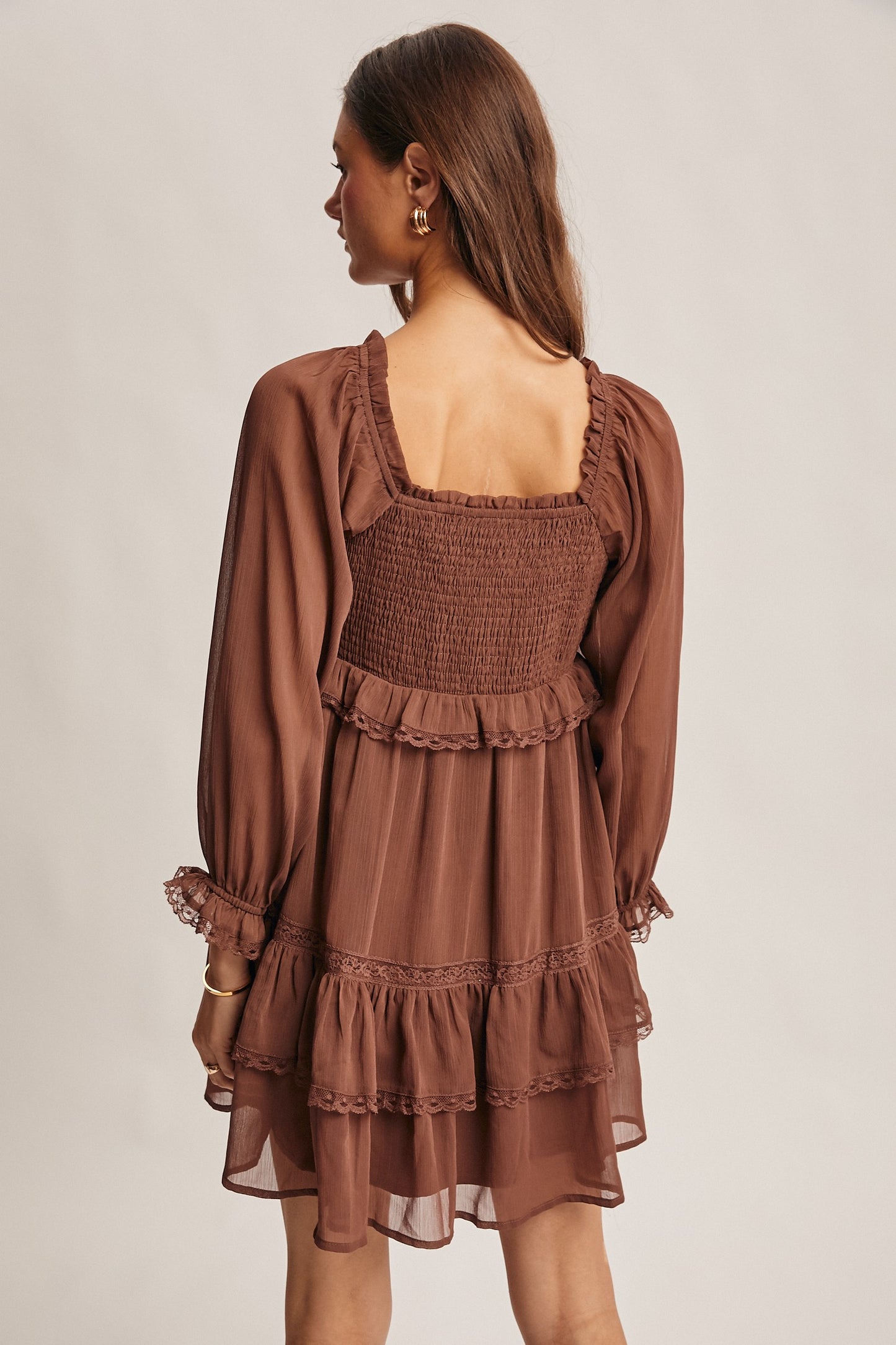 Mocha Muse Mini Dress- Mocha
