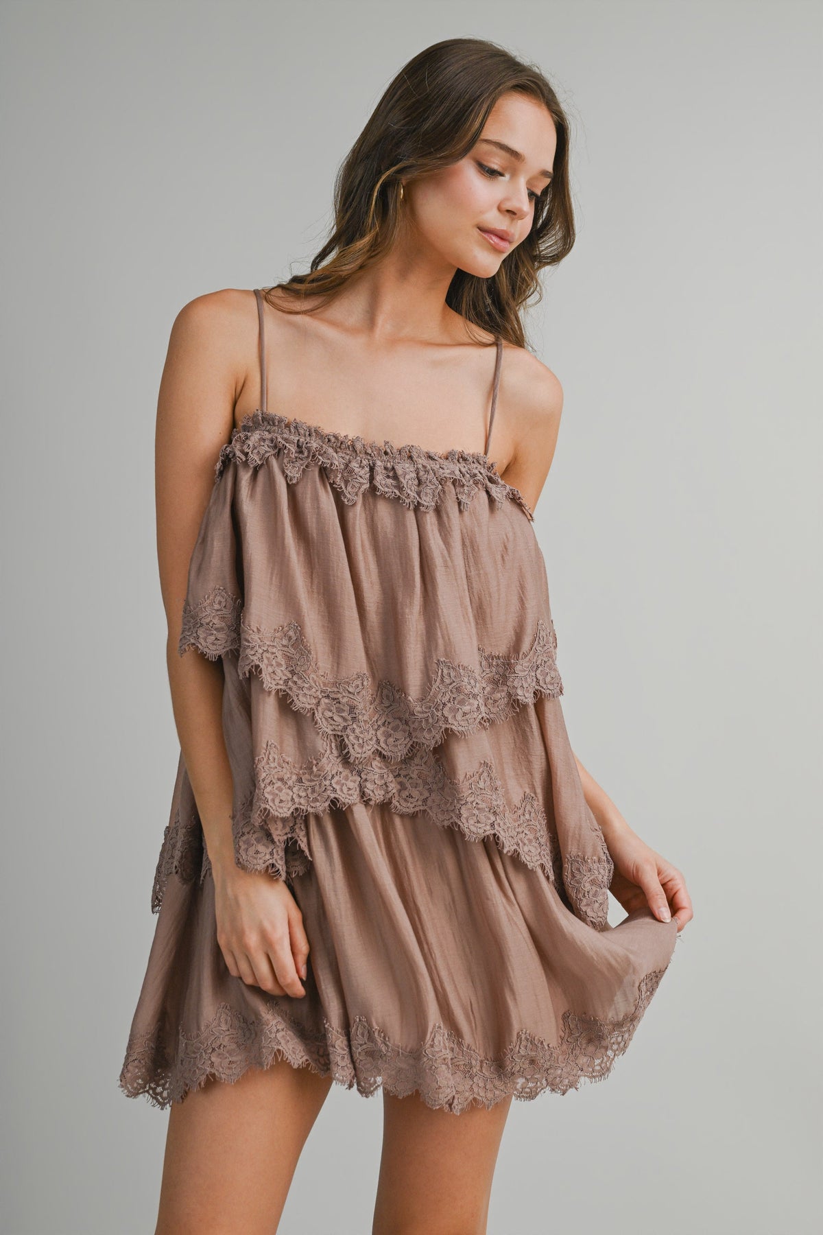 Barefoot Sands Dress- Mocha
