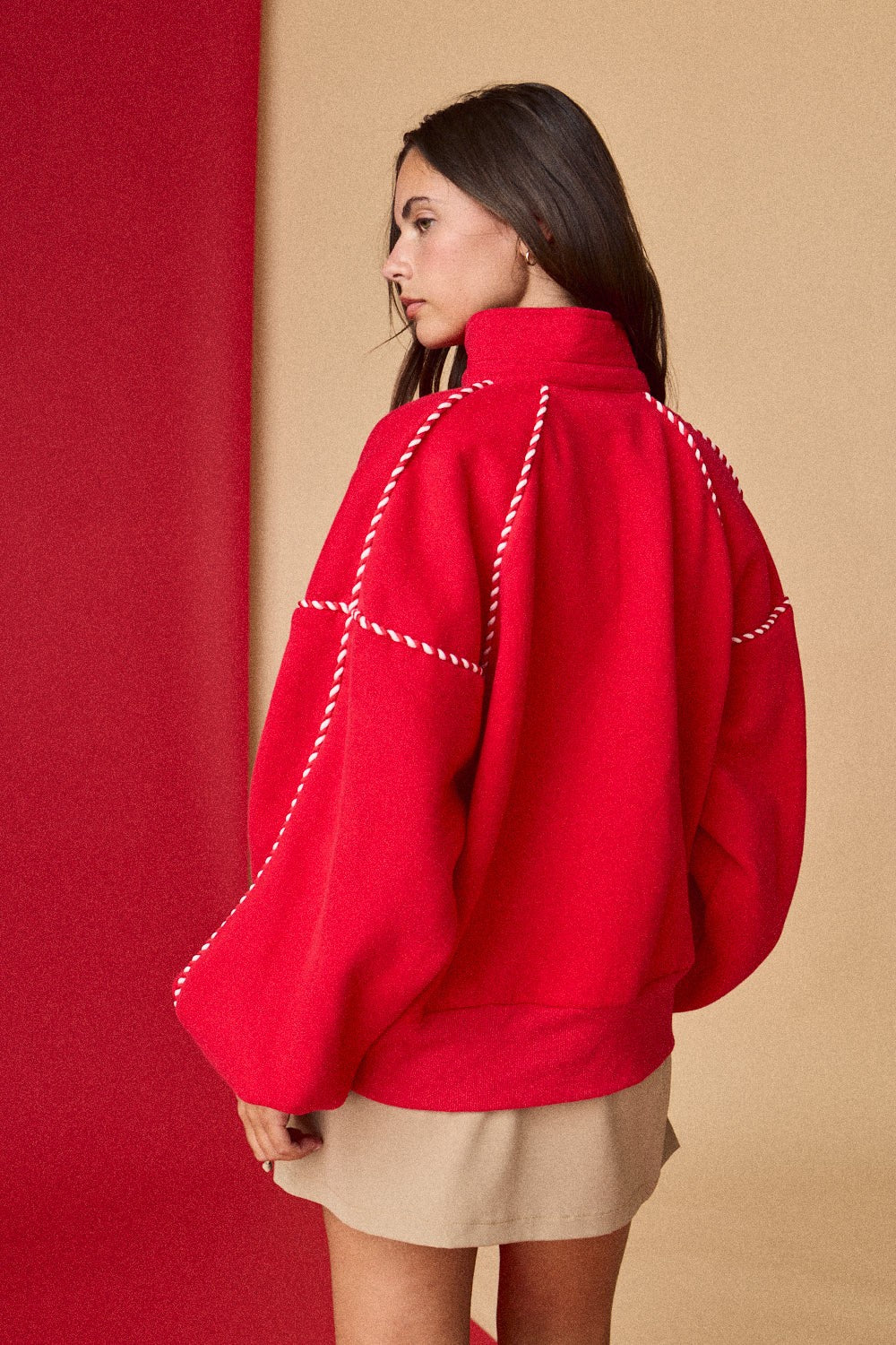 Candy Cane Lane Pullover - Red