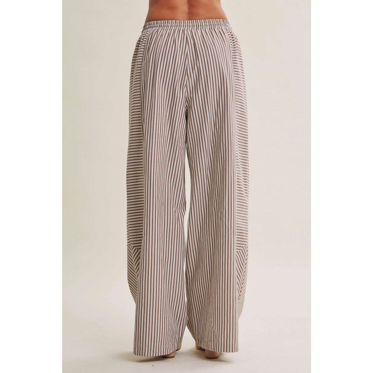The Camden Stripe Pants- Mocha