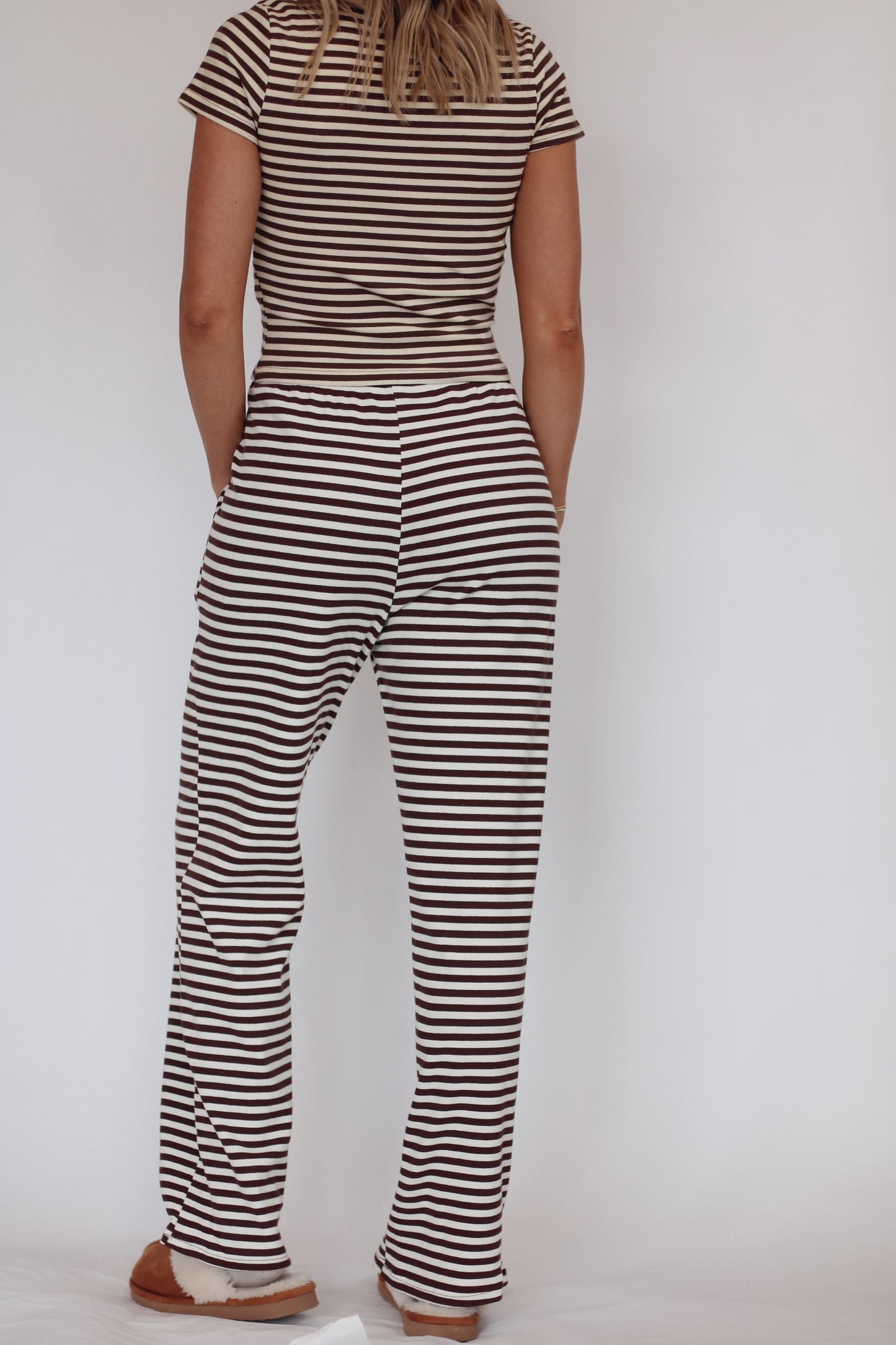 Horizon Stripe Set- Chocolate