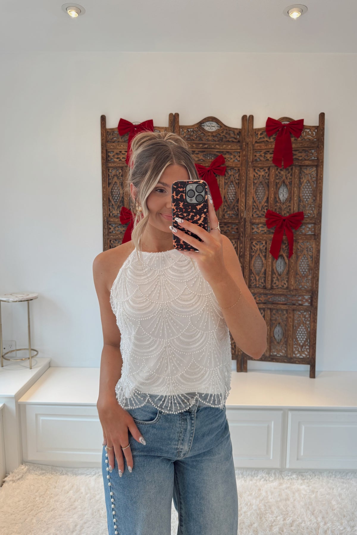 Perfect Match Pearl Wide Leg Jeans- Medium Denim
