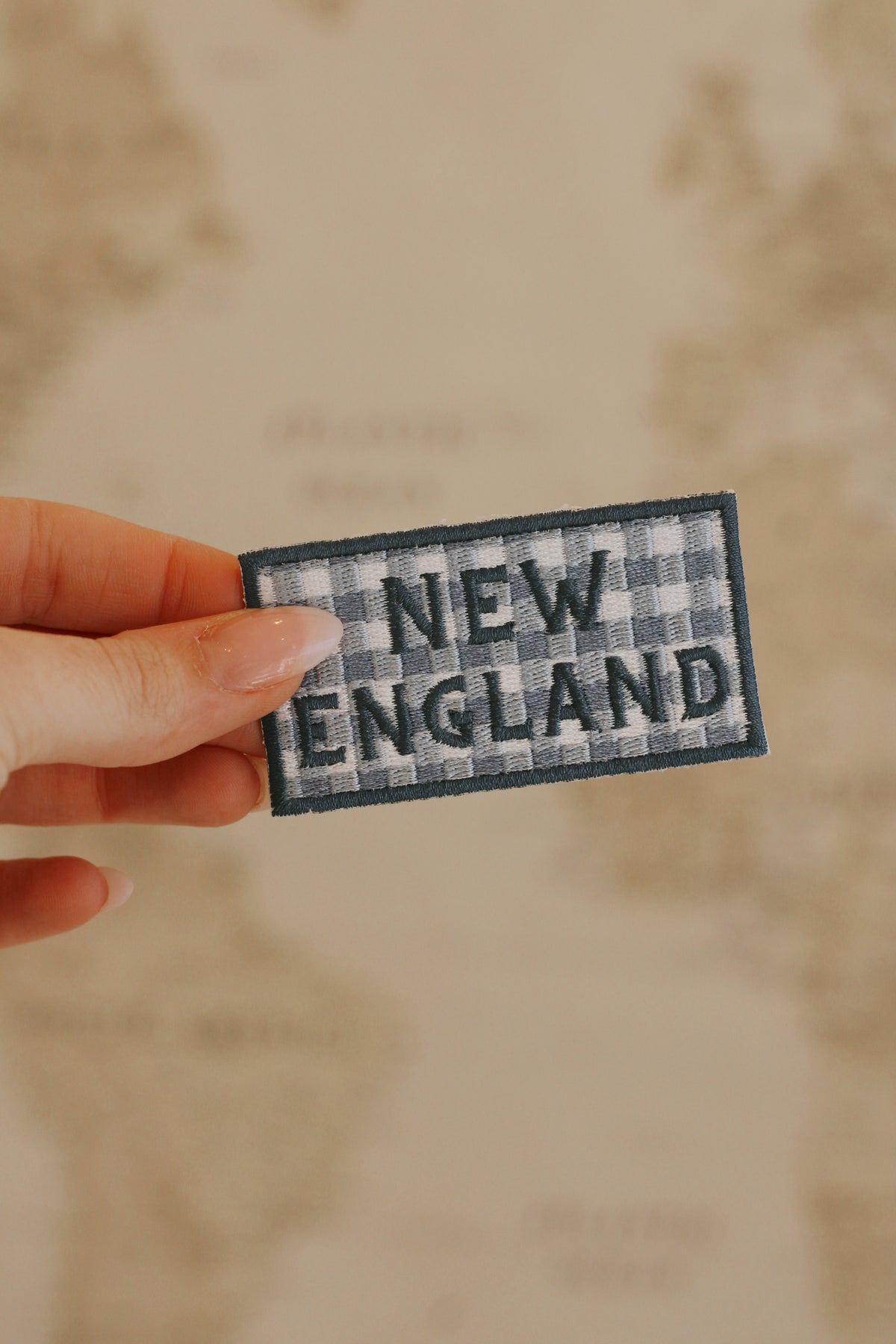New England Iron-On Patch