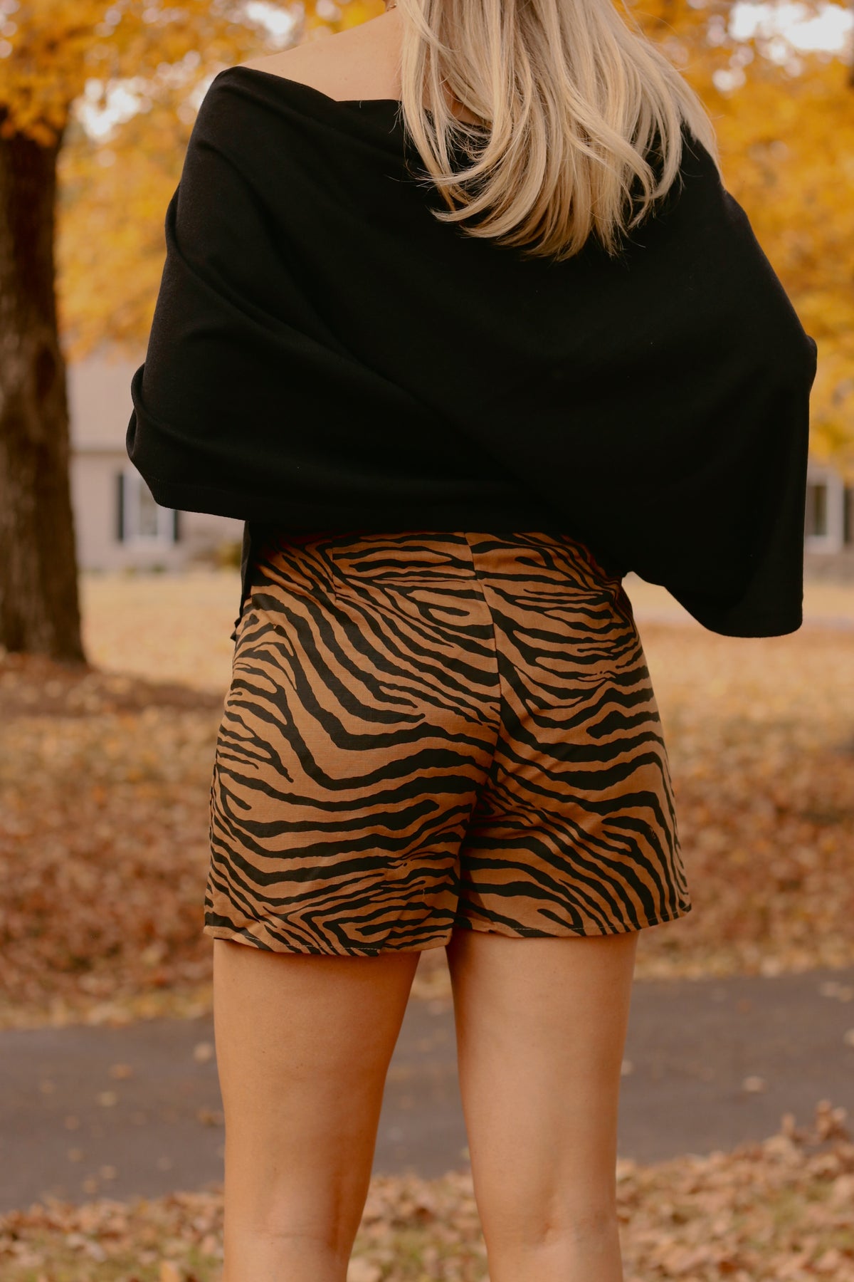 The Shelbey Safari Skort- Brown/Black