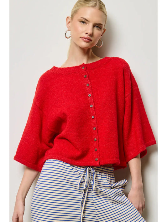 Sunday in SoHo Cardigan- Red