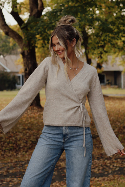The Vienna Blouse- Taupe
