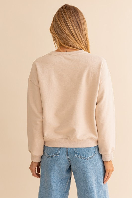 HOWDY Sweatshirt- Taupe