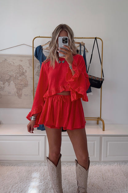 Be Her Skort- Honey Orange