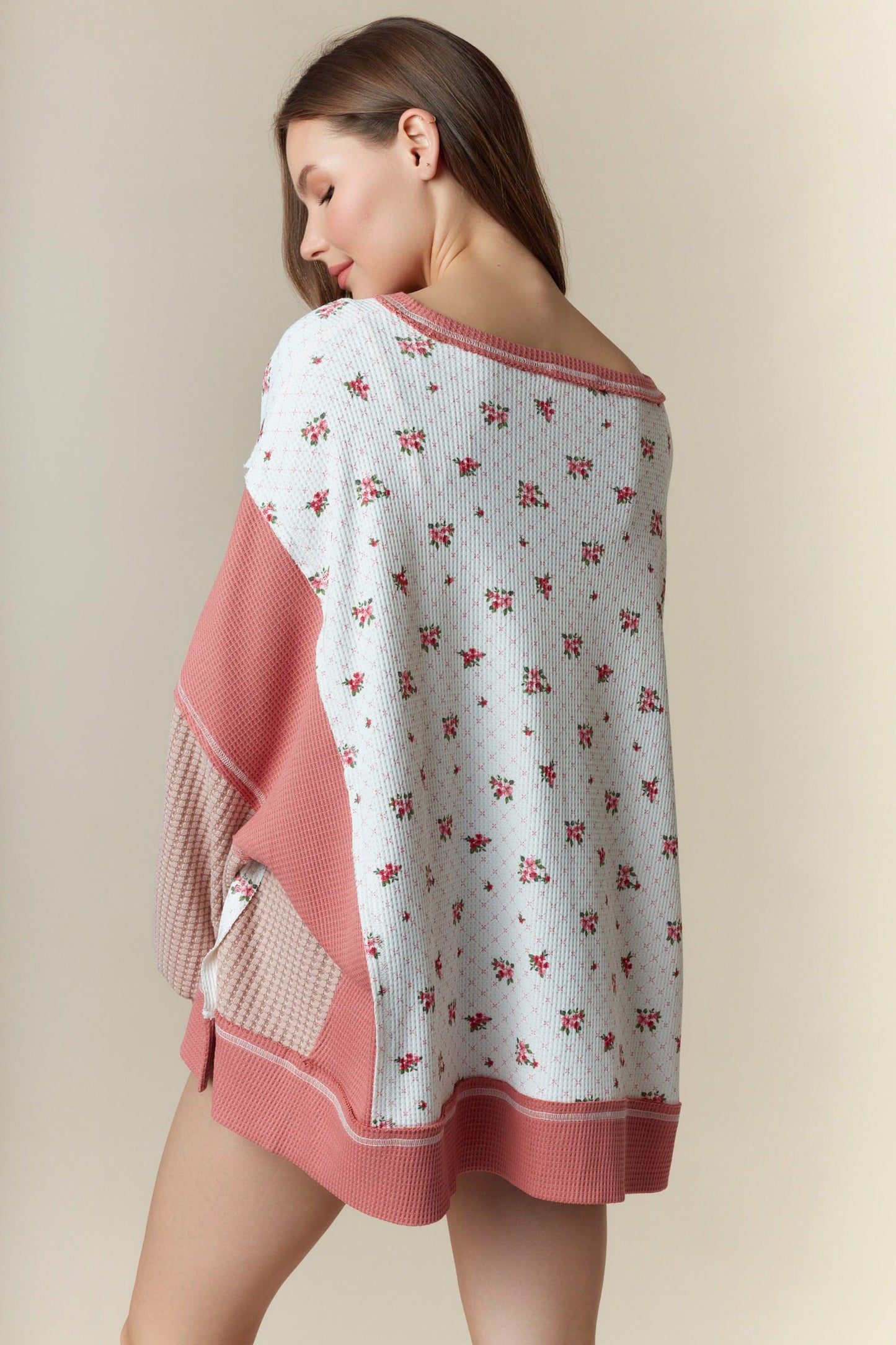 Wander in Bloom Crewneck- Dusty Pink