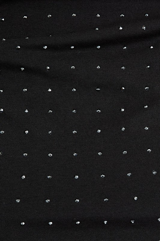 Midnight Sparkle Top- Black