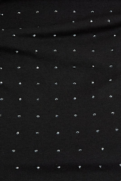 Midnight Sparkle Top- Black