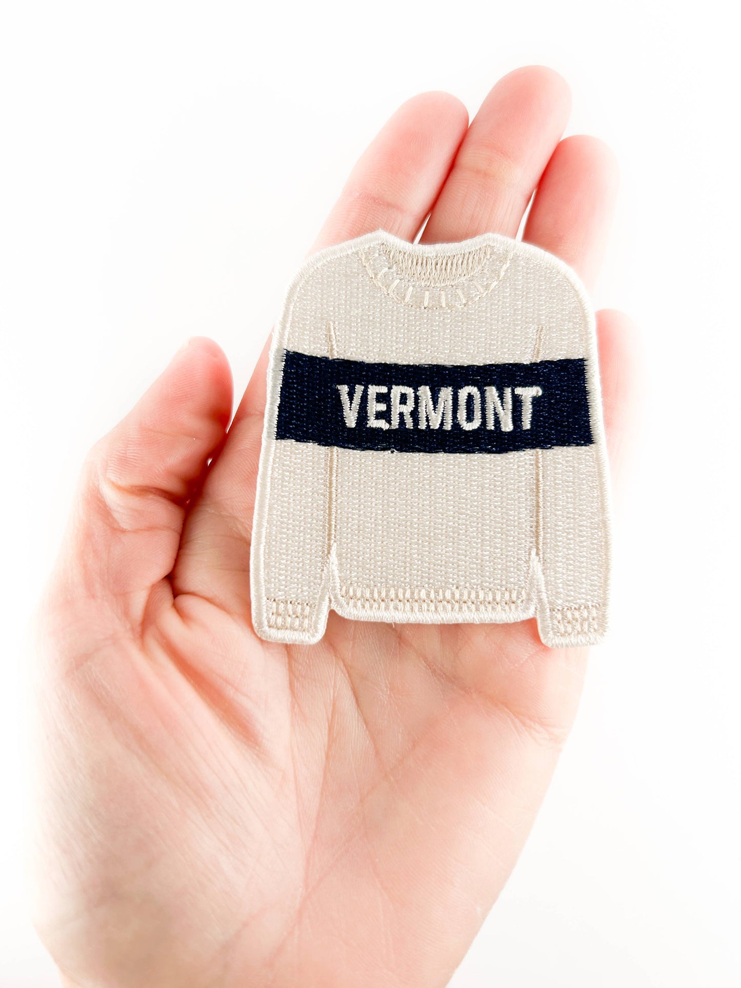 Vermont Sweater Iron-On Patch