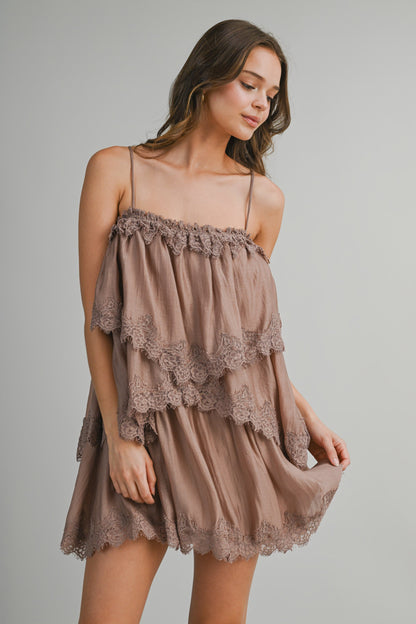 Barefoot Sands Dress- Mocha