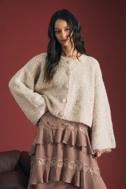 The Aspen Après Cardigan- Oatmeal