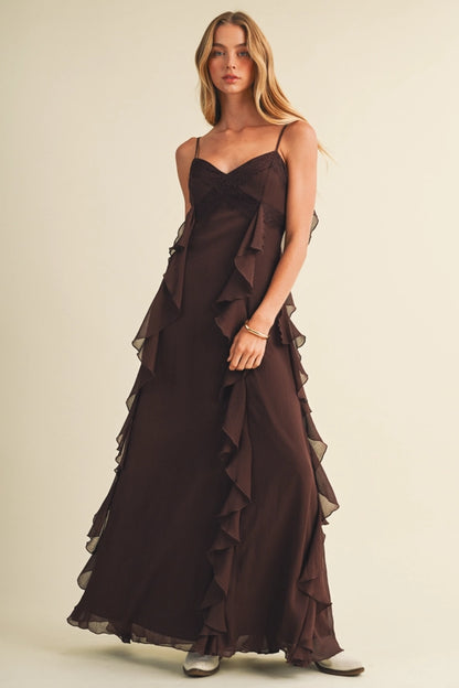 Toast to the Rhodes Dress- Rich Brown