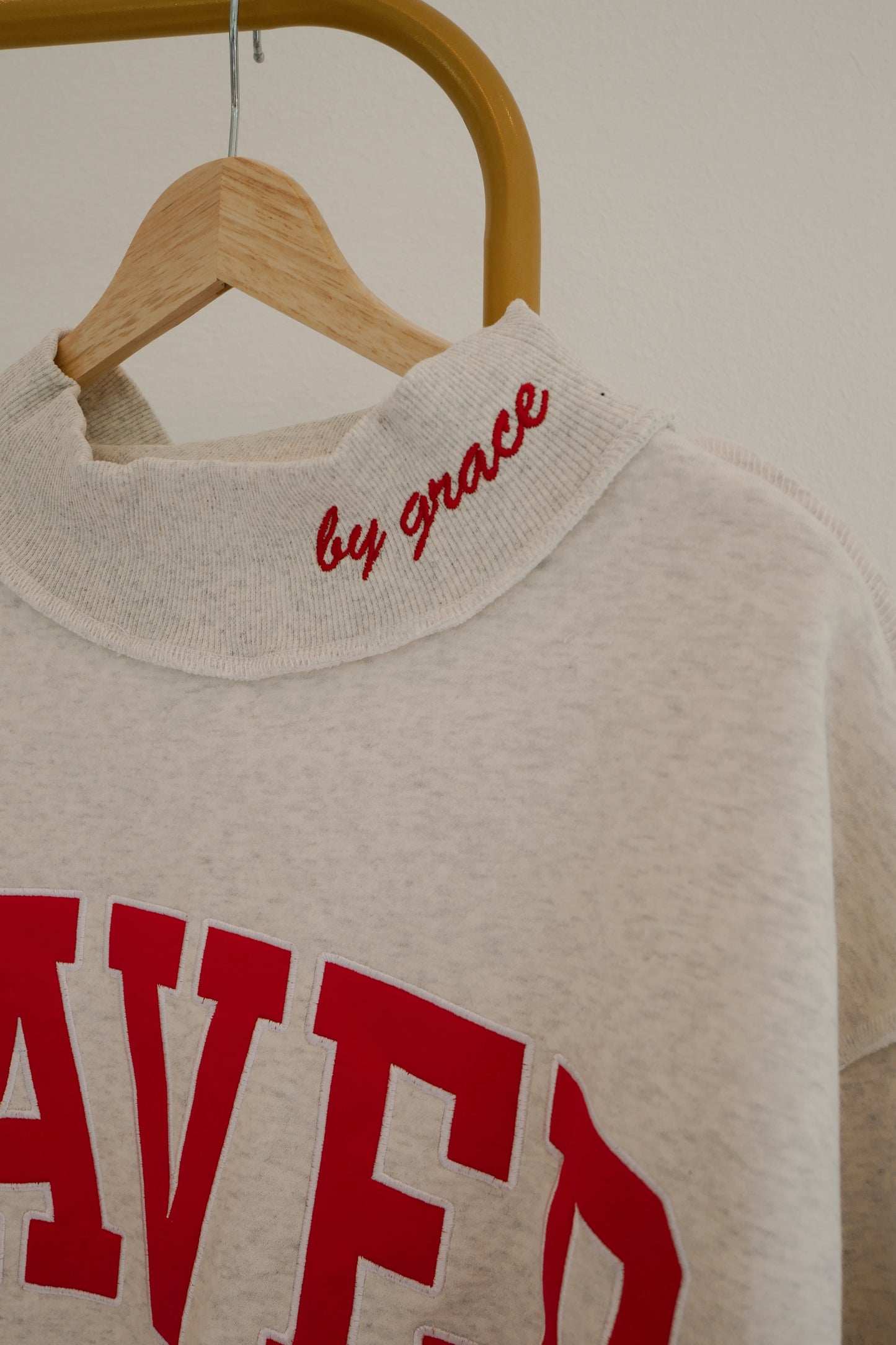 SAVED by Grace Mock Neck Sweatshirt- Ash Gray