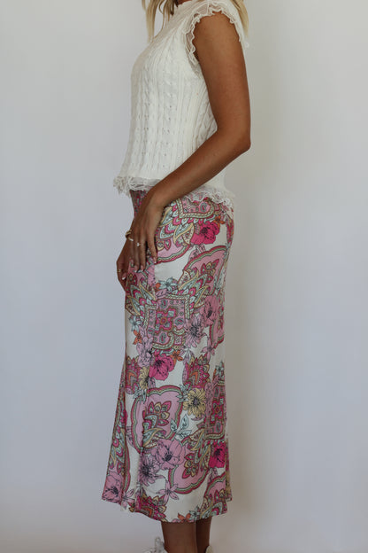 Ms. Anderson Maxi Skirt - Multi Pink