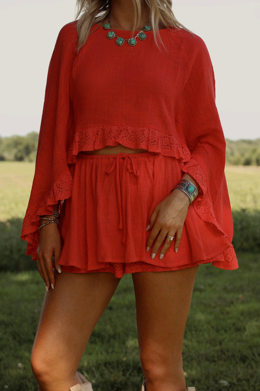 *PRE ORDER* Be Her Skort- Honey Orange 6/24