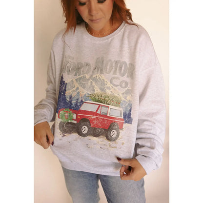 Winter Bronco Sweatshirt - Heather Gray