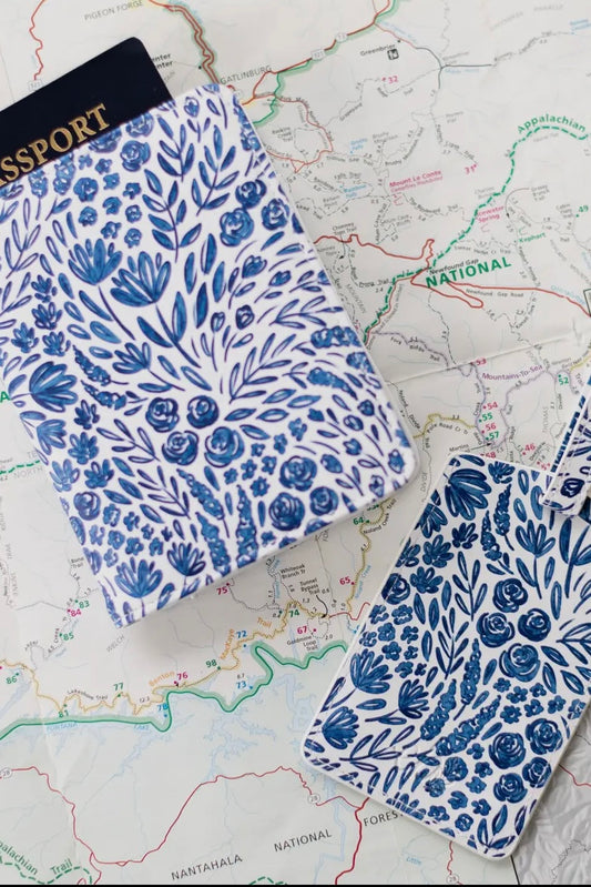 Porcelain Floral Passport Cover