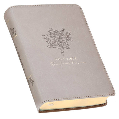 KJV Bible Compact Faux Leather- Taupe