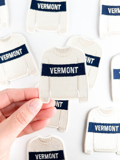Vermont Sweater Iron-On Patch