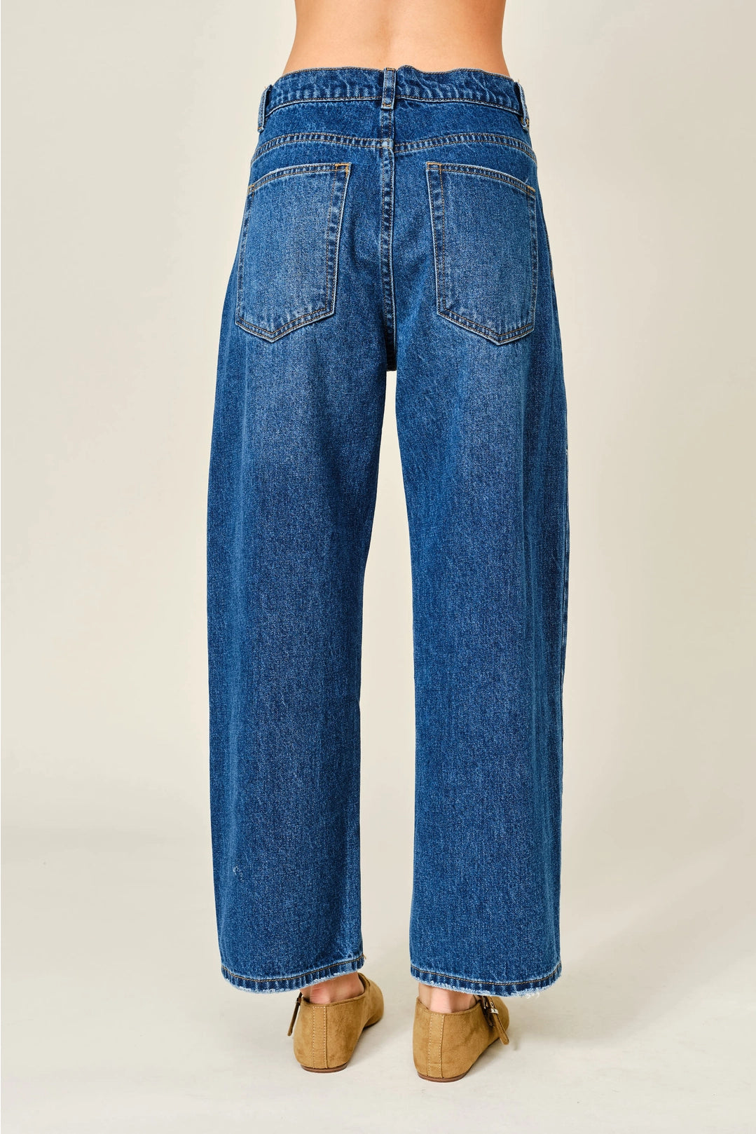 The Rebekah Semi Barrel Jean- Denim