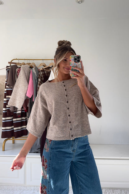 Sunday in SoHo Cardigan- Cappuccino