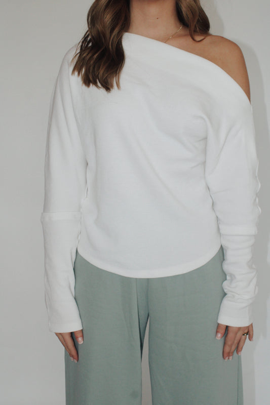 Zoe Off The Shoulder Top- White