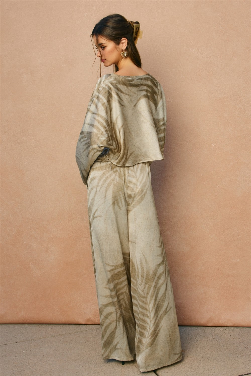 Seafoam Palm Set- Sandstone Palm