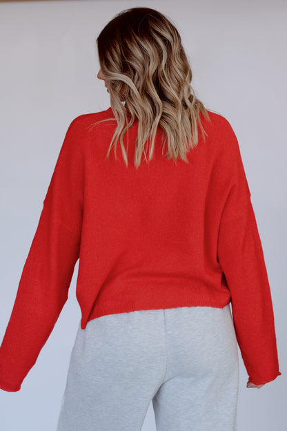 Haven Cardigan- Red