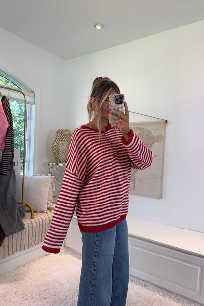 The Hamptons Henley- Red