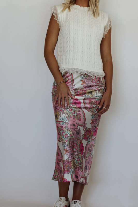 Ms. Anderson Maxi Skirt - Multi Pink