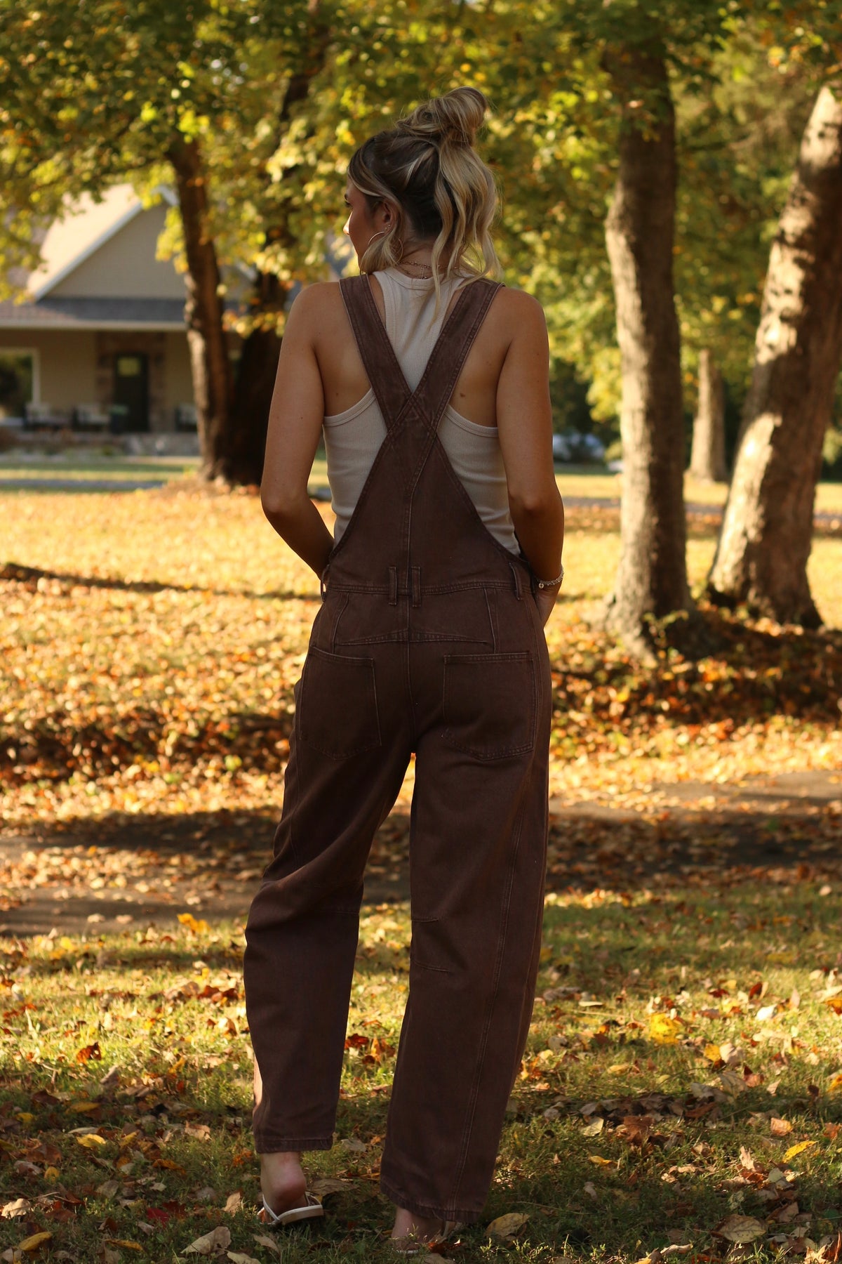 The Saturday Market Overalls- Brown