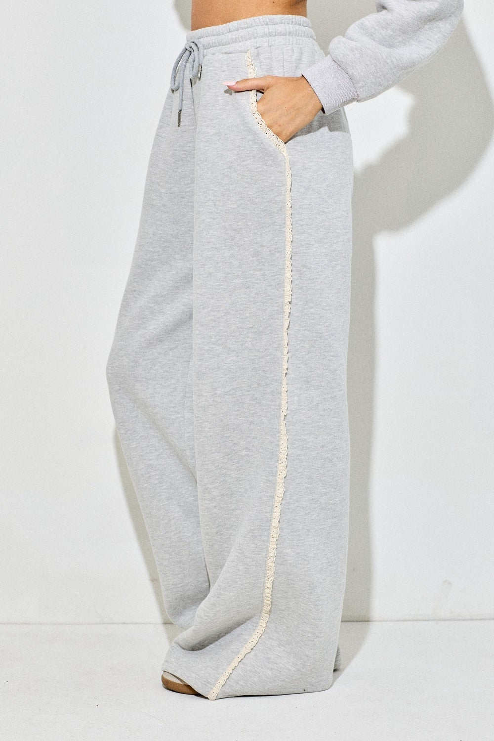 Coquette Lounge Pants- Gray