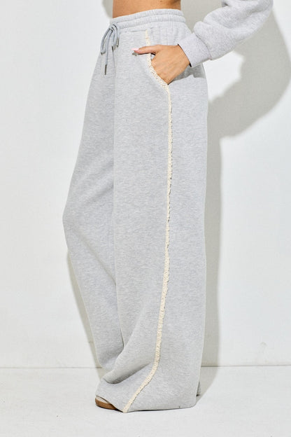 Coquette Lounge Pants- Gray