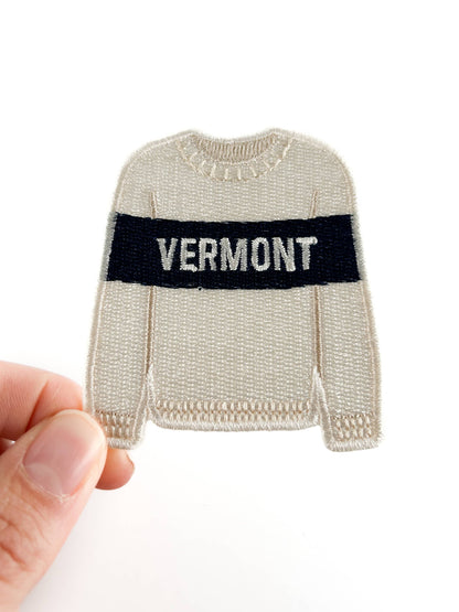 Vermont Sweater Iron-On Patch