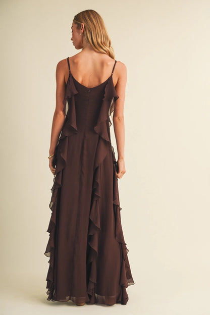 Toast to the Rhodes Dress- Rich Brown