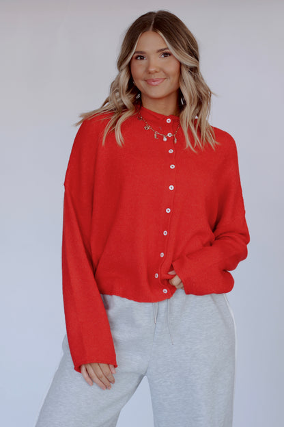 Haven Cardigan- Red