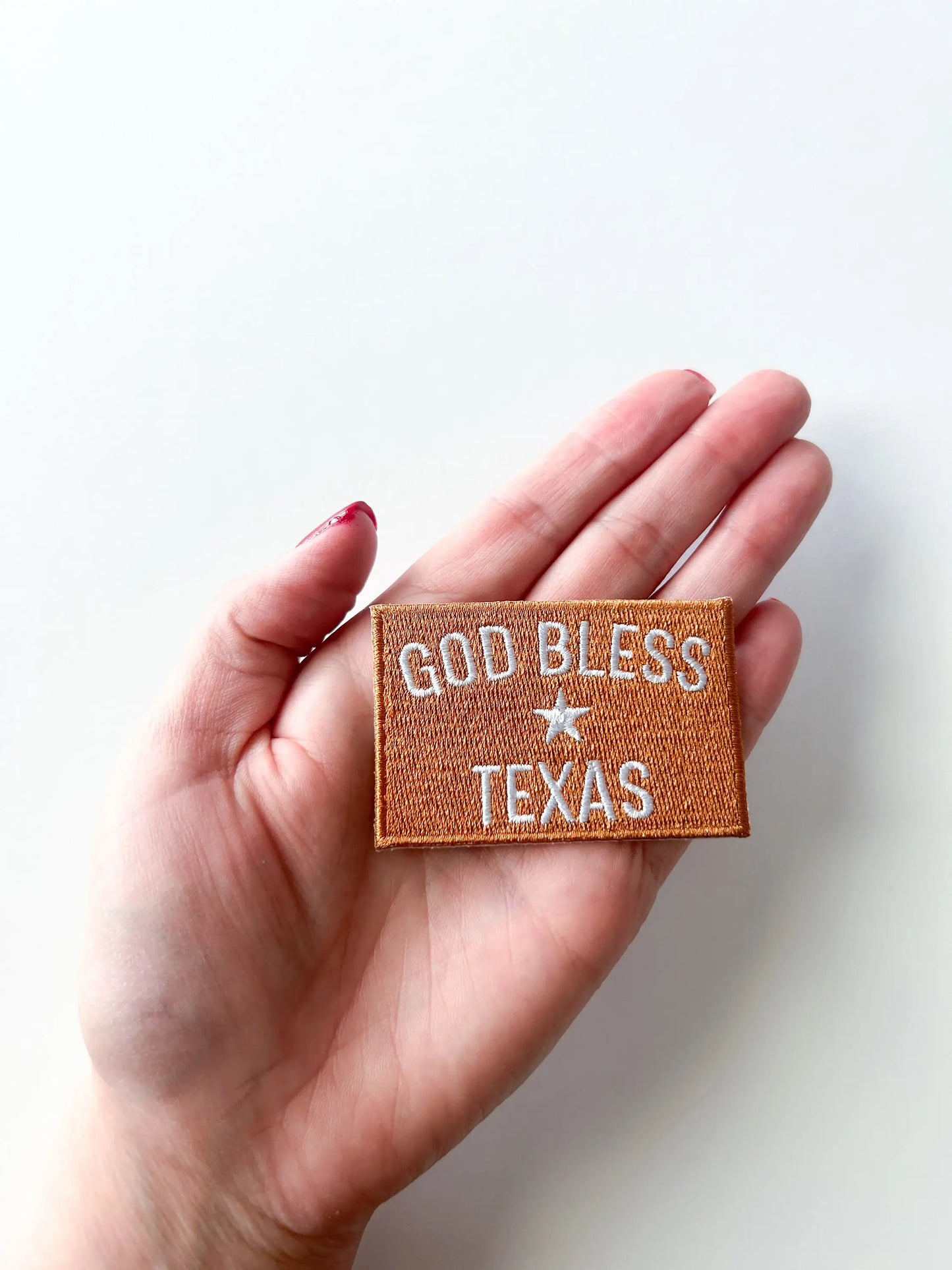 God Bless Texas Iron-On Patch