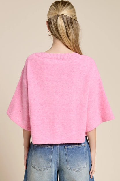 Sunday in SoHo Cardigan- Bubblegum Pink