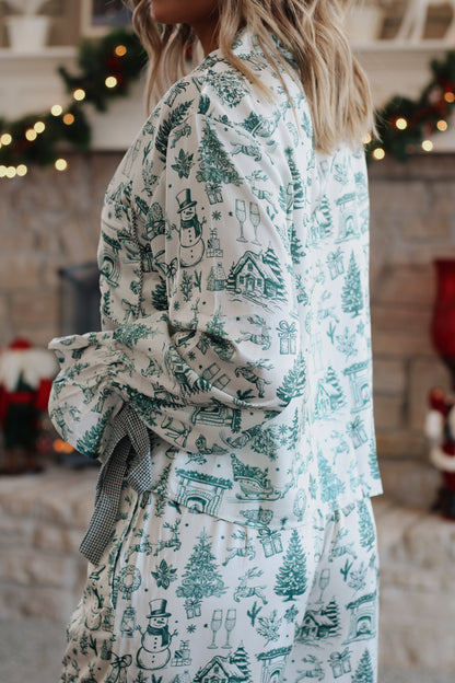 Christmas Morning PJ Set- Green