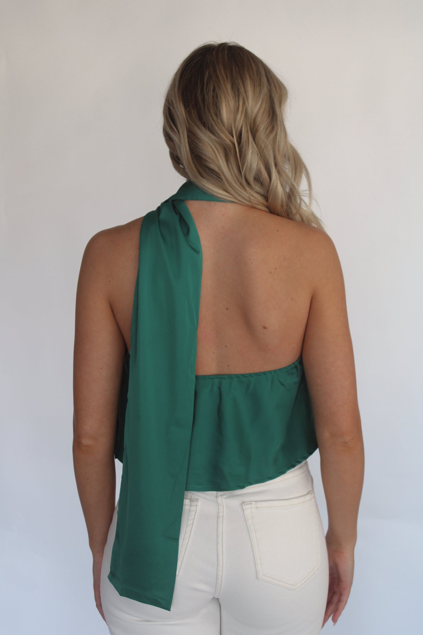 Emerald Beach Halter Top - Green