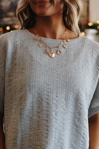 Love & Light Charm Necklace- Gold