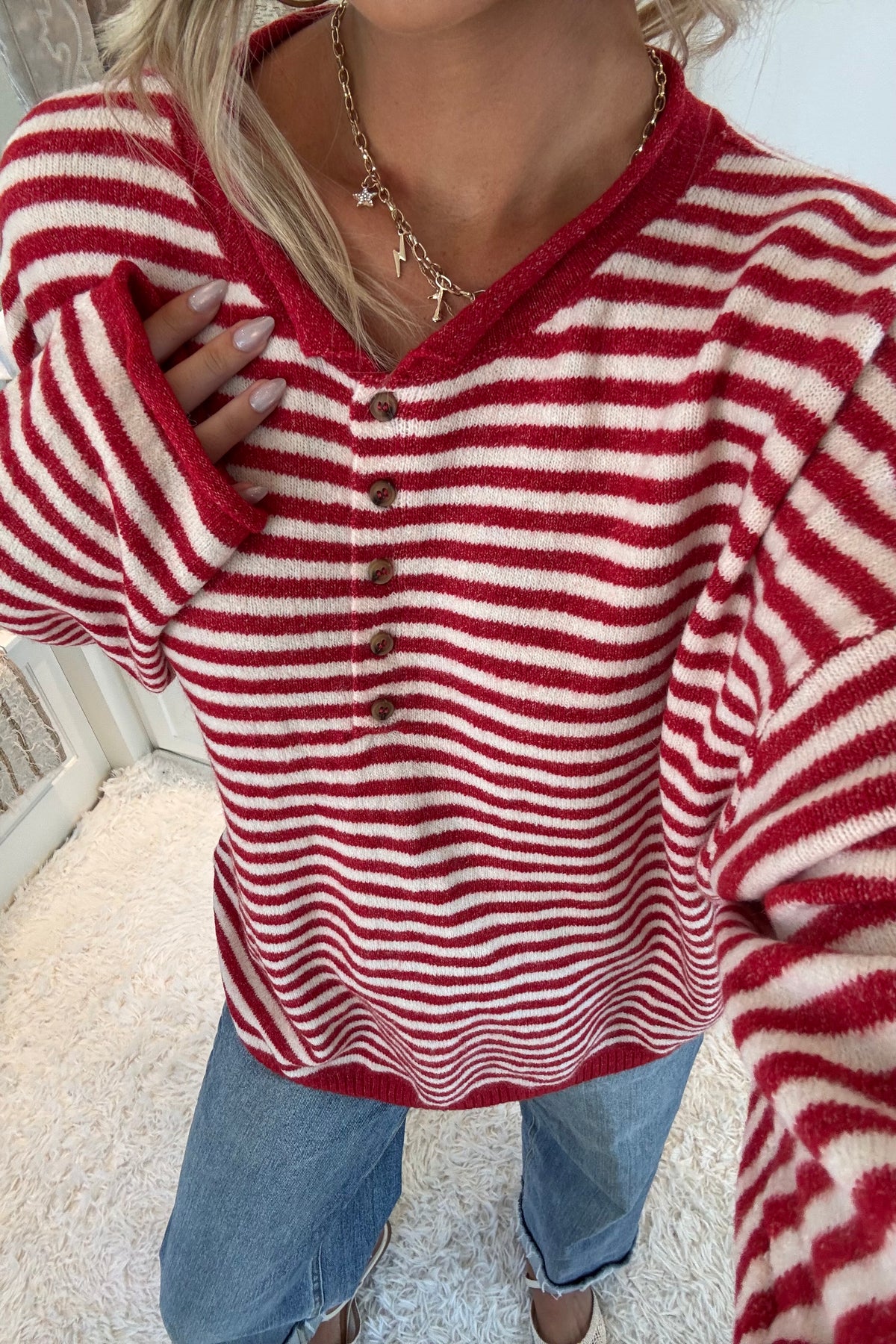 The Hamptons Henley- Red