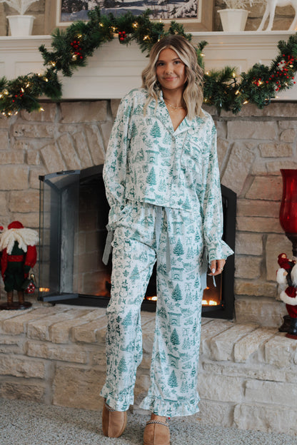 Christmas Morning PJ Set- Green
