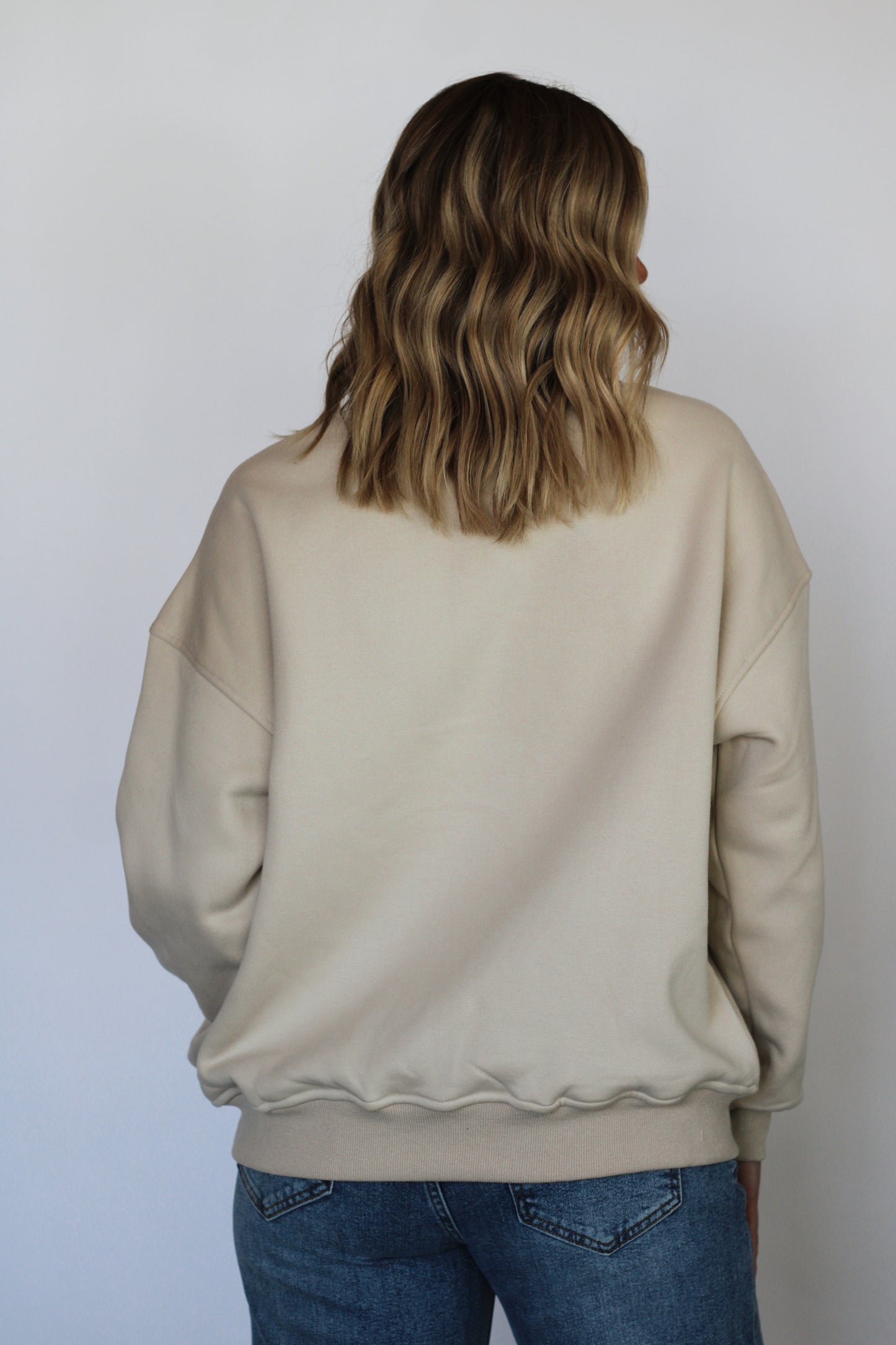 Colorado Oversized Sweatshirt- Beige