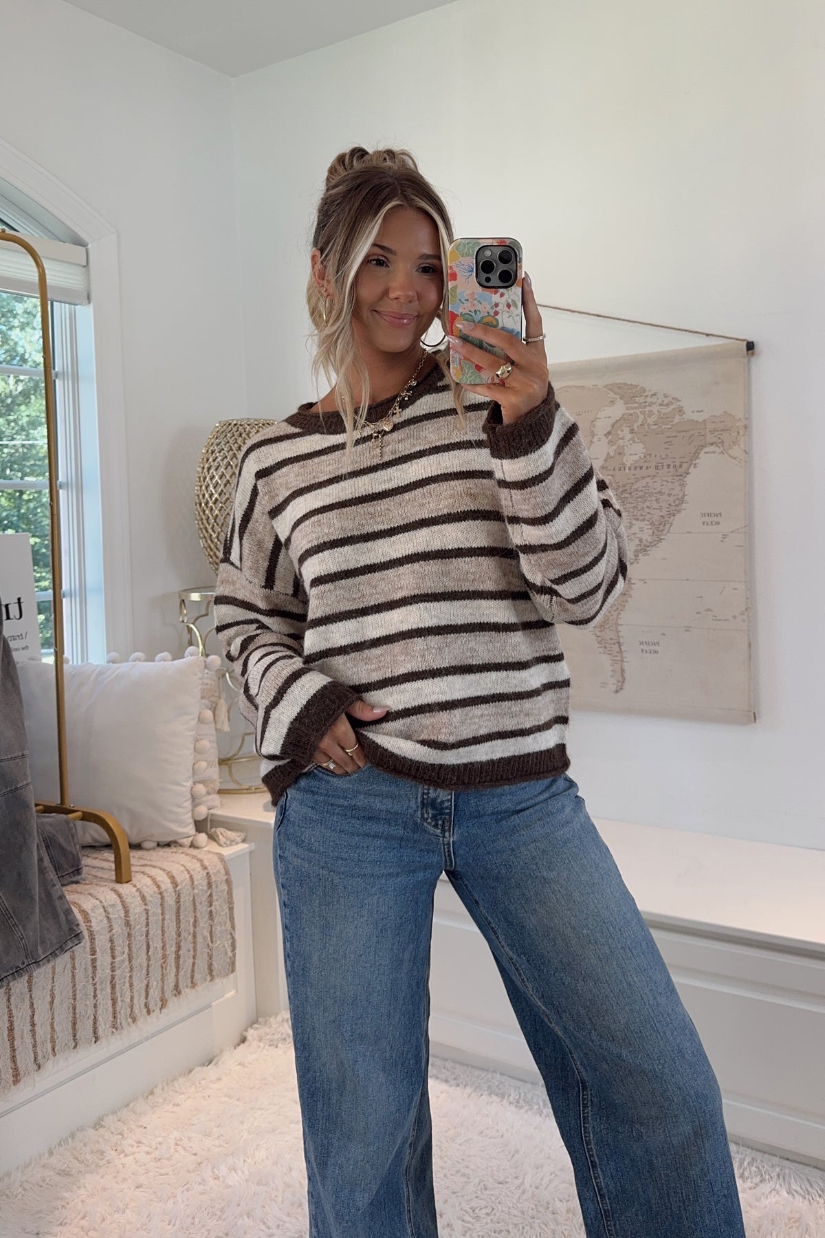 The Nantucket Knit Sweater- Brown