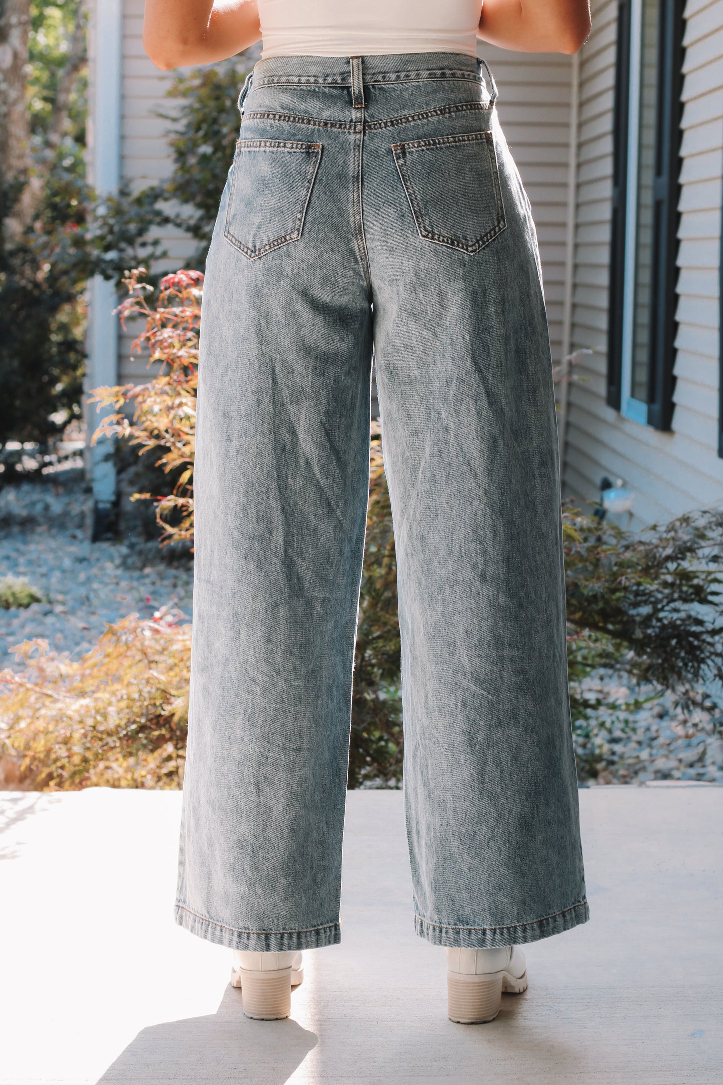 Autumn Denim Pants- Medium Wash