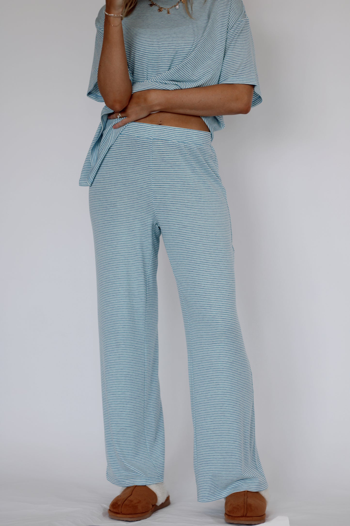 Cloud Nine Stripe Set- Dusty Blue